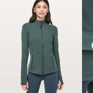 Lululemon Define Jacket Teal Shadow Size 12